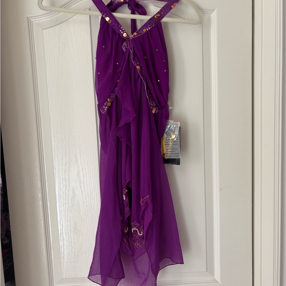 Y2K Fairycore Purple Beaded Halter Top